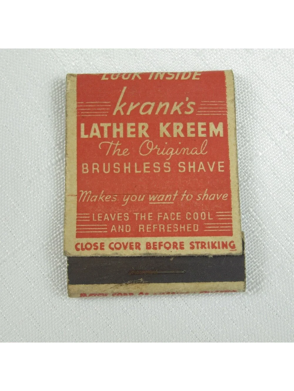 4 Vintage Matchbook Covers F&F Cough, Piso's Cough, Alka-Seltzer, Zymole Trokeys